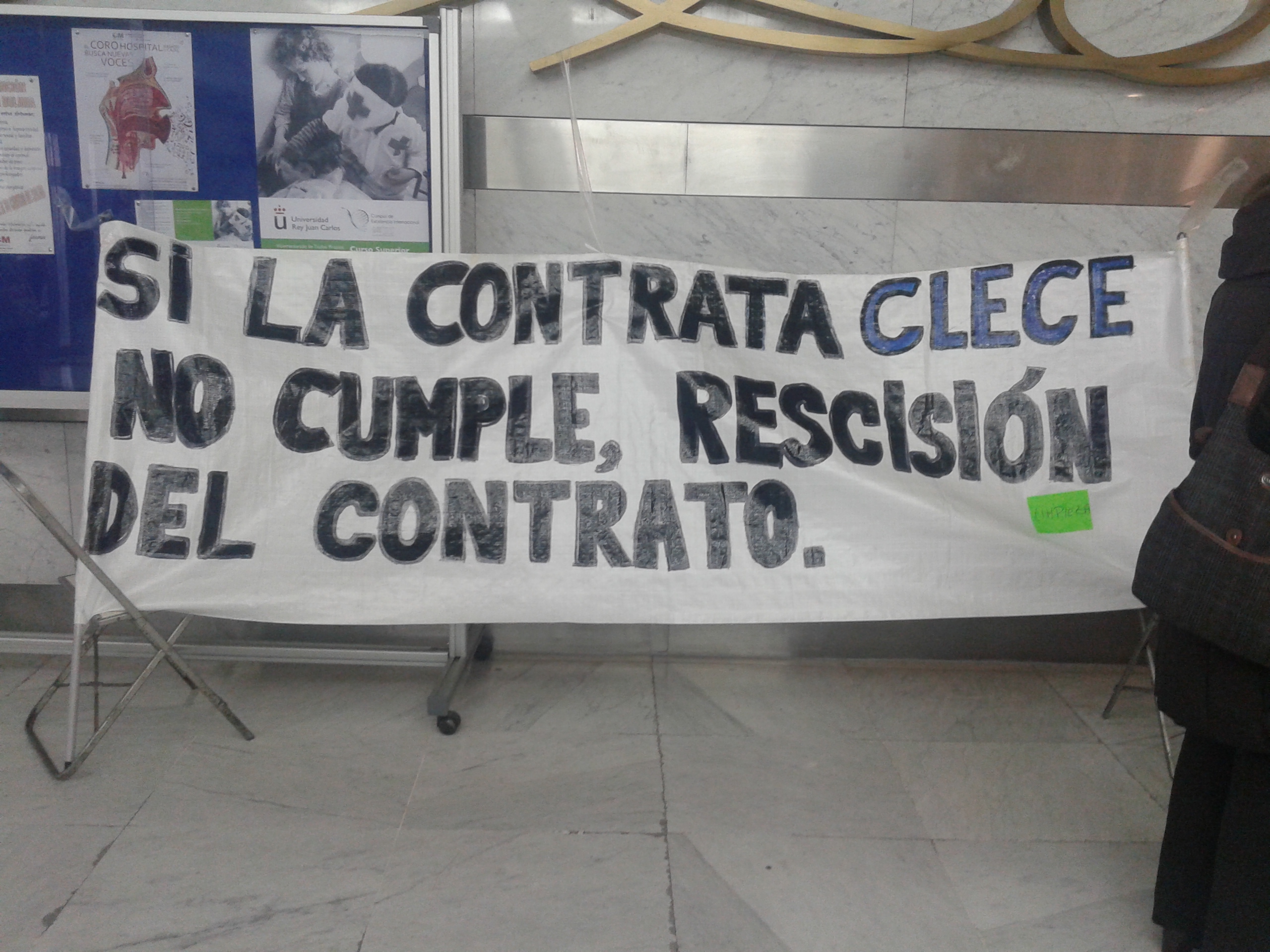 PROTESTA DEL PERSONAL DE LIMPIEZA HOSPITAL RAMÓN Y CAJAL